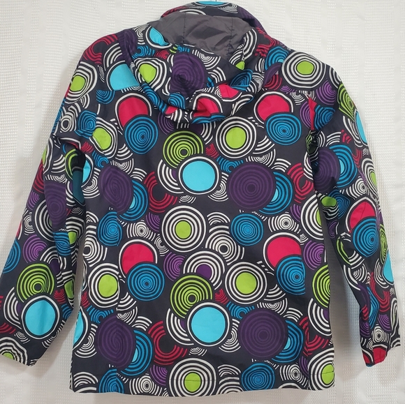 THE NORTH FACE Kids Zipline Rain Jacket Kids Black Multicolor Size Large - Picture 5 of 10